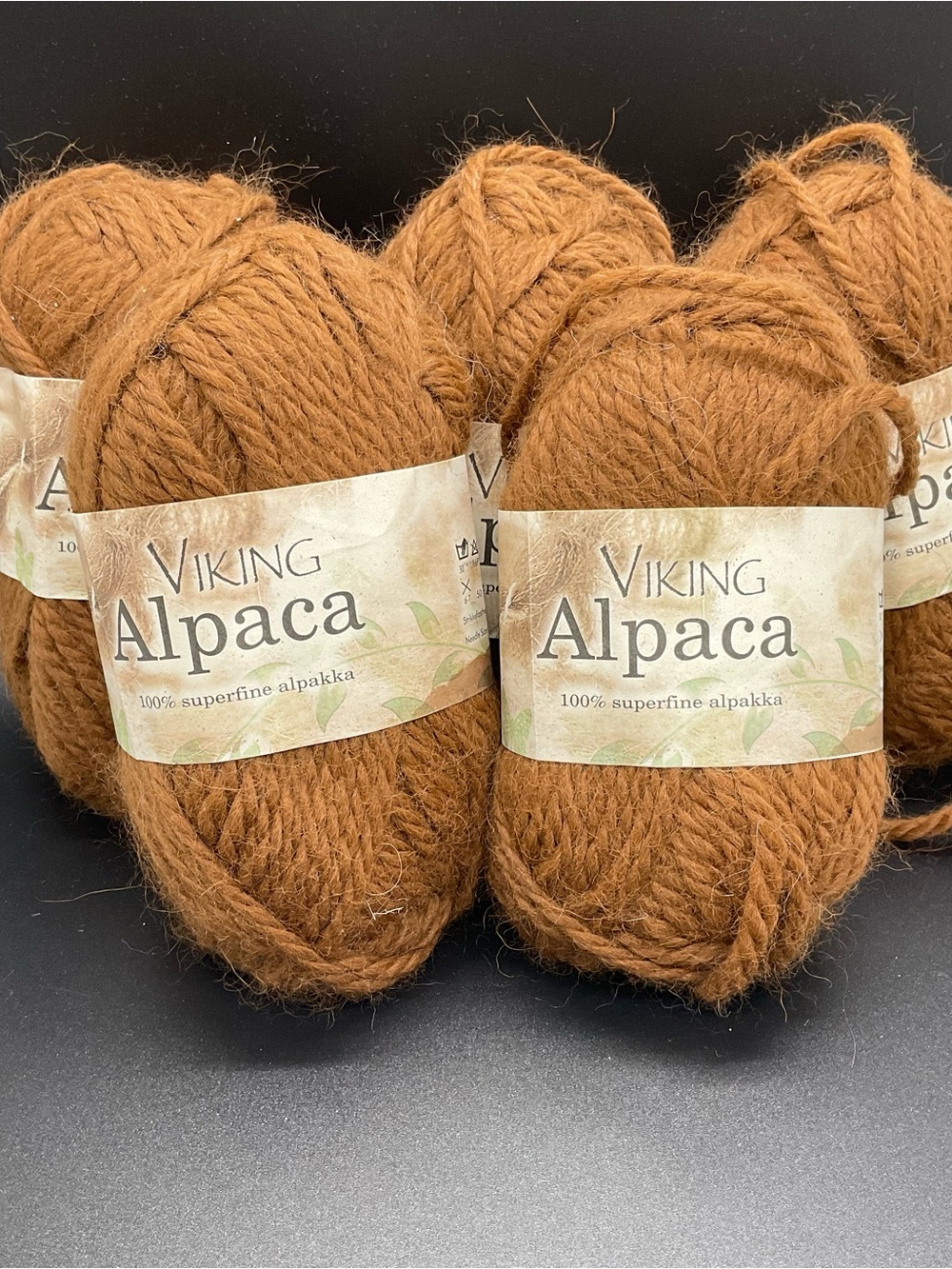 Viking Of Norway Alpaca 100% Superfine Alpaca 5 - 50gr Skeins Medium Brown